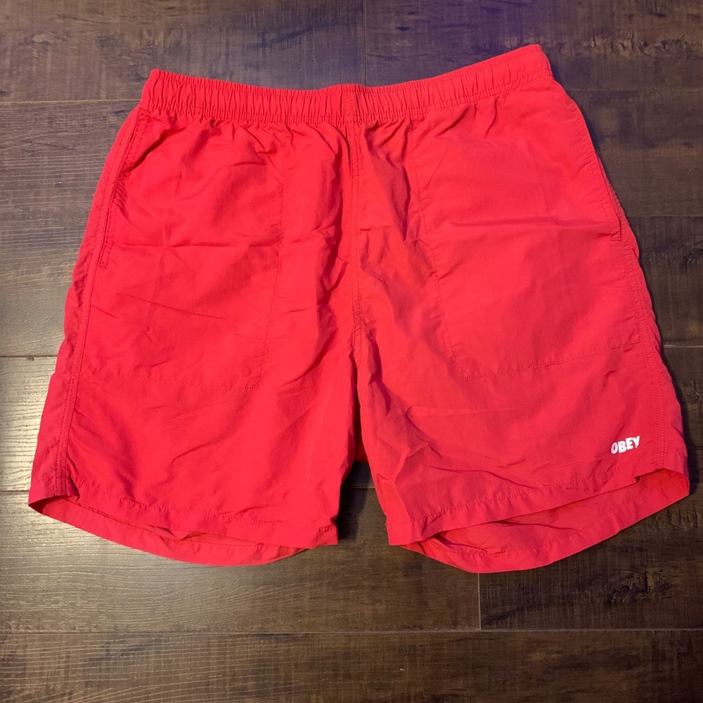 Vintage look OBEY swim trunks